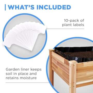 Jumbl Cedar Garden Bed for Fresh Herbs & Vegetables
