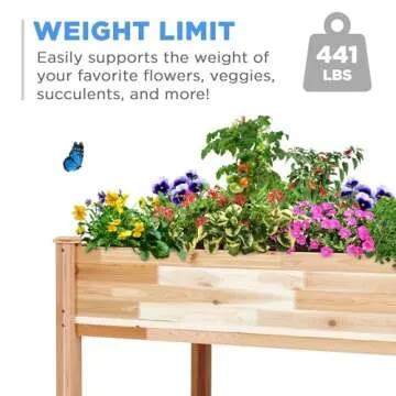 Jumbl Cedar Garden Bed for Fresh Herbs & Vegetables