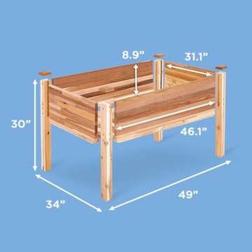 Jumbl Cedar Garden Bed for Fresh Herbs & Vegetables