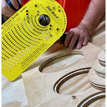 Jasper Model 200 Circle Guide Kit, Circle Cutting Guide for Plunge Routers