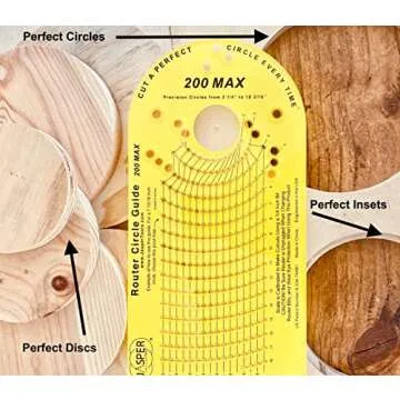 Jasper Model 200 Circle Guide Kit, Circle Cutting Guide for Plunge Routers