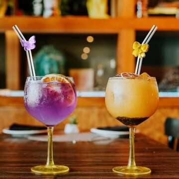 10pcs Reusable Glass Straws for Eco-Friendly Sipping