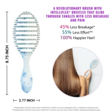 Wet Brush Speed Dry Hair Brush - Ergonomic Vented Design