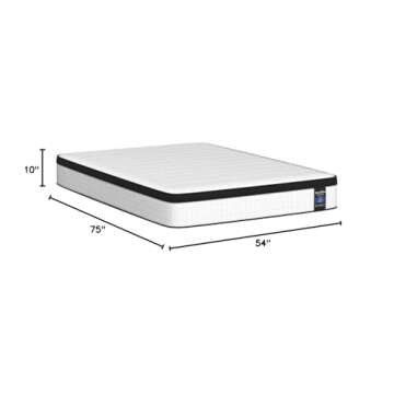 Inofia Full Mattress, 10 Inch Full Size Hybrid Mattress, Breathable Memory Foam & Comfortable Pocket...