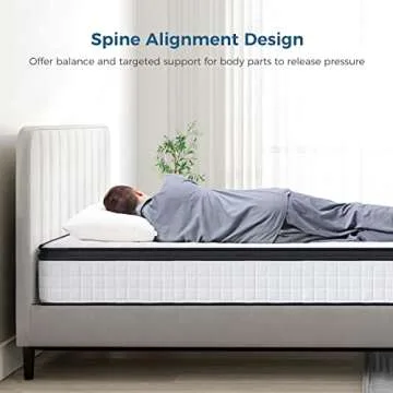 Inofia Full Mattress, 10 Inch Full Size Hybrid Mattress, Breathable Memory Foam & Comfortable Pocket Coils Mattress, Supportive & Pressure Relief, Double Mattress with 101-Night Trial, 10-Year Support