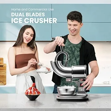 VIVOHOME Electric Dual Blades Ice Crusher for Home and Commercial Use