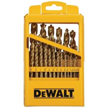 DEWALT Titanium Nitride Coated Drill Bit Set with Pilot Point, 29-Piece (DW1369)