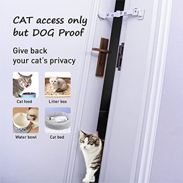 Adjustable Cat Door Latch for Dog Prevention - 1 Pack