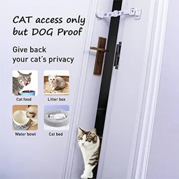 Adjustable Cat Door Latch for Dog Prevention - 1 Pack