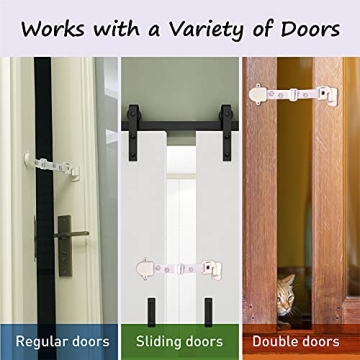 Adjustable Cat Door Latch for Dog Prevention - 1 Pack