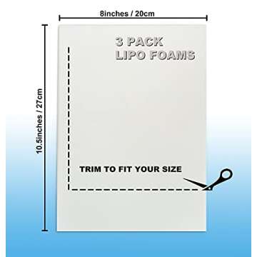3 Pack Lipo Foam - Post Surgery Ab Board for Use with Post Liposuction Surgery Flattening Abdominal ...