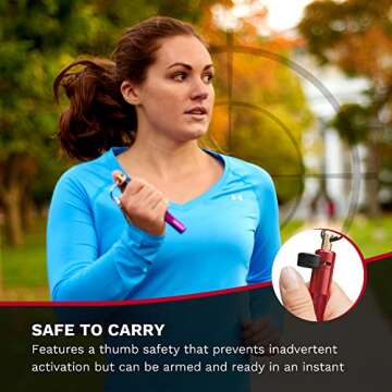 ASP - D2 Metro Defender Pepper Spray, Self-Defense for Women and Men, Quick-Release Personal Defense Equipment, Personal Protection Device, Safety Running Gear, Personal Security Devices, 0.10 Ounces