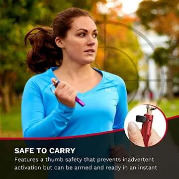 ASP - D2 Metro Defender Pepper Spray, Self-Defense for Women and Men, Quick-Release Personal Defense Equipment, Personal Protection Device, Safety Running Gear, Personal Security Devices, 0.10 Ounces