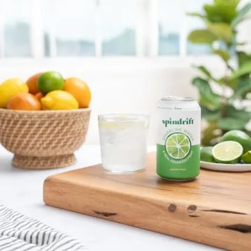 Spindrift Lime Sparkling Water Real Fruit Flavor Pack of 24