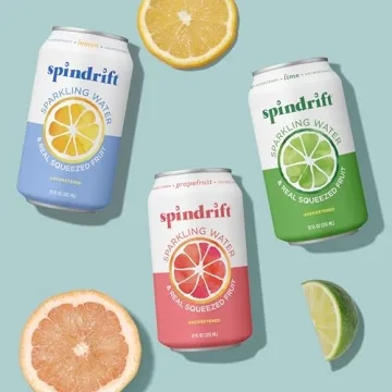 Spindrift Lime Sparkling Water Real Fruit Flavor Pack of 24