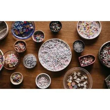 LAIDANLA 1500PCS Colorful Acrylic Letter Beads for DIY Crafts