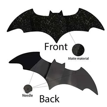 CCINEE 36PCS Glittery 3D Halloween Bats for Decor