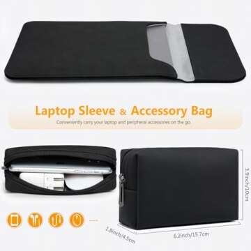 HYZUO Stylish Laptop Sleeve for MacBook Pro and Surface