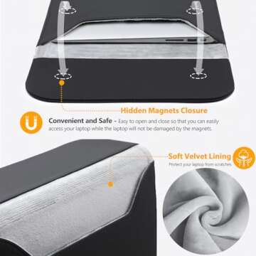HYZUO Stylish Laptop Sleeve for MacBook Pro and Surface
