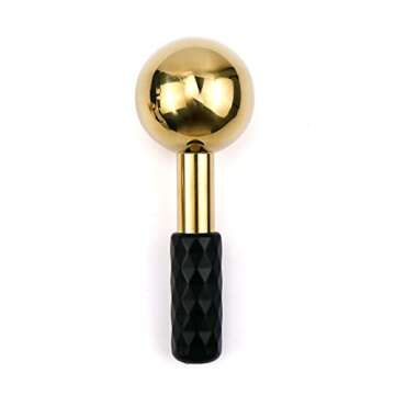Gold Cooling Roller for Rejuvenating Facial Care