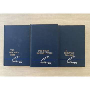 Set of Three Ernest Hemingway Novels. For Whom the Bell Tools 1968, a Farewell to Arms 1957, and the...