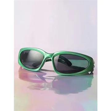 Trendy ADE WU Wrap Around Sunglasses for Men & Women