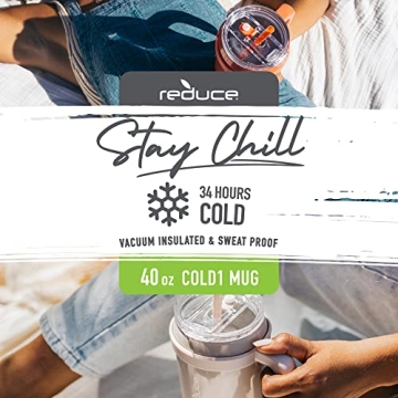 REDUCE 40 oz Stainless Steel Tumbler - Keeps Drinks Cold