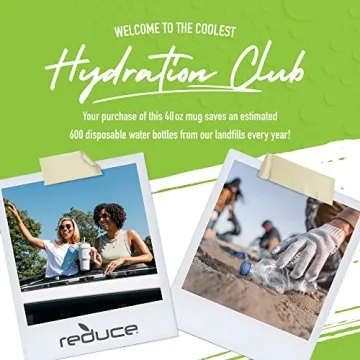 REDUCE 40 oz Stainless Steel Tumbler - Keeps Drinks Cold