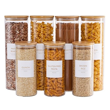 Gold Pantry Labels for Minimalist Kitchen Organization