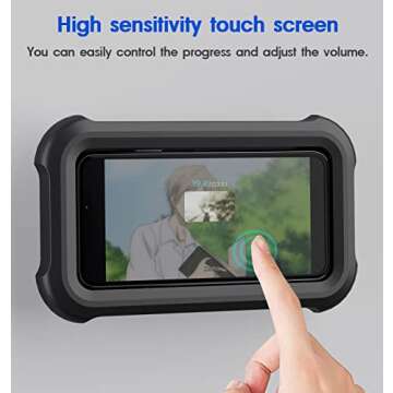 Waterproof Shower Phone Holder with 360° Rotation, Angle Adjustable, Wall Mounted Phone Holder for ...