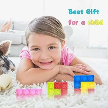 Spectabilis 52PCS-Push Pop Bubble Puzzle Fidget Toys,Montessori Anxiety Relief, Stress Relief for Kids Adults