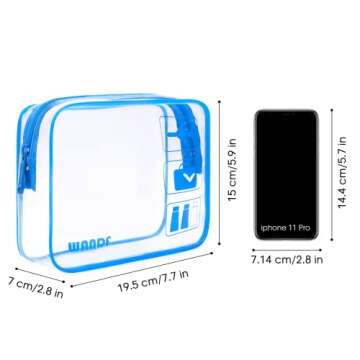 TSA Approved Clear Toiletry Bag for Easy Travel