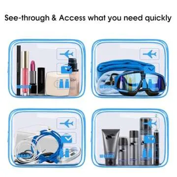 TSA Approved Clear Toiletry Bag for Easy Travel