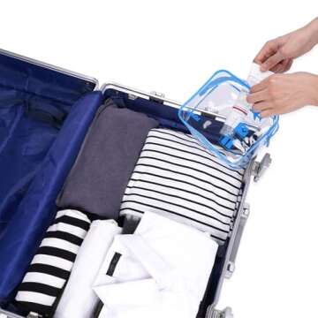 TSA Approved Clear Toiletry Bag for Easy Travel
