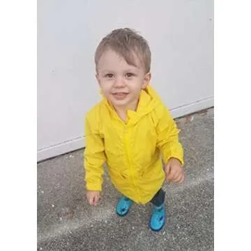 YOUNGER TREE Toddler Baby Boy Girl Duck Raincoat Cute Cartoon Hoodie Zipper Coat Outfit (Yellow, 3T)