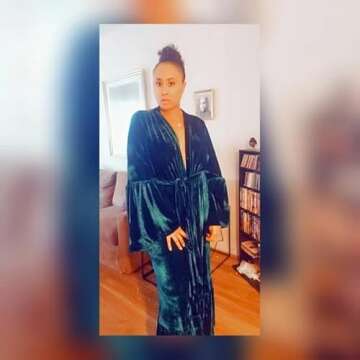 Women's Old Hollywood Velvet Bridal Robe Long Lingerie Bathgown Loose Nightgown Weding Scarf with Belt Teal S/M