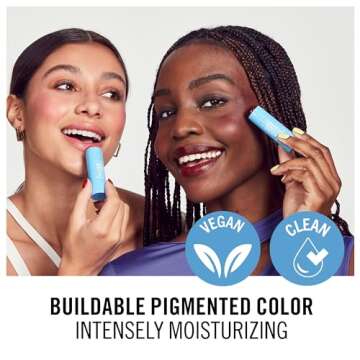 Rimmel London Kind & Free, 001 Caramel Dusk, Multi-Stick, For Cheeks and Lips, Hydrating, Buildable Color, Vegan Formula, Clean Formula, 0.18oz