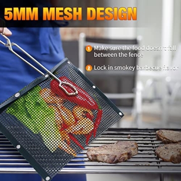 KICKOIL Extra Large BBQ Grill Bags for Perfect Grilling