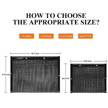 KICKOIL Extra Large BBQ Grill Bags for Perfect Grilling