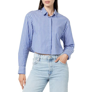The Drop Isadora Cropped Poplin Shirt - Stylish and Versatile