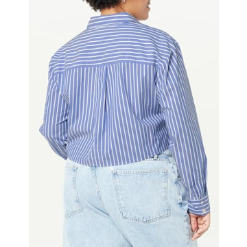 The Drop Isadora Cropped Poplin Shirt - Stylish and Versatile