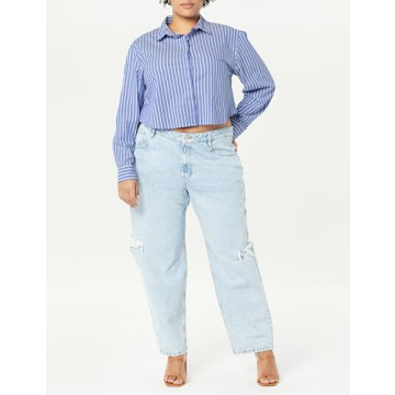 The Drop Isadora Cropped Poplin Shirt - Stylish and Versatile