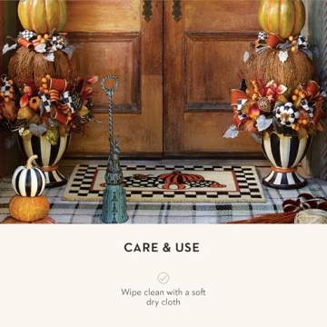 MacKenzie-Childs Courtly Stripe Mini Pumpkin - Decorative Fall Decor  