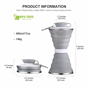 Portable Collapsible Water Bottle for Outdoor Activities