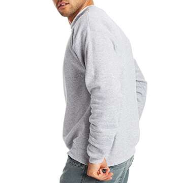 Hanes Men's EcoSmart Sweatshirt, Light Steel, XL
