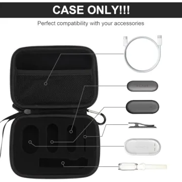 YouKnow Hard Case Compatible with PLAUD NotePin AI Voice Recorder - with Custom Foam Insert Holds Re...