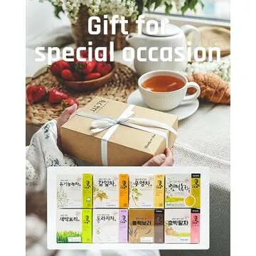 Ssanggye Chrysanthemum Floral Tea 0.5g x 100 Tea Bags, Bulk Size Premium Korean Herbal Hot Cold Hygienic Single Teabag Flower Tea Sweet Soft Flavor 국화차 4 Seasons Made in Korea