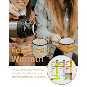 Ssanggye Chrysanthemum Floral Tea 0.5g x 100 Tea Bags, Bulk Size Premium Korean Herbal Hot Cold Hygienic Single Teabag Flower Tea Sweet Soft Flavor 국화차 4 Seasons Made in Korea