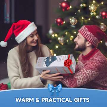 Heating Pad for Back, Heating Pad for Period Cramps with 6 Heat Settings & Timer, Portable Electric Heating Pads for Neck and Shoulders, Christmas Gifts for Women, Men, Blue…