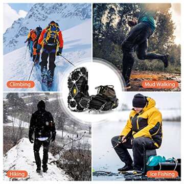 Hikenture Ice Cleats for Ultimate Winter Traction